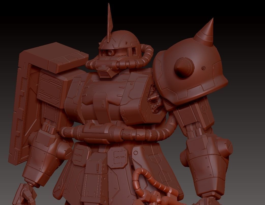 ZAKU 2 MS-06S 3D print model_14