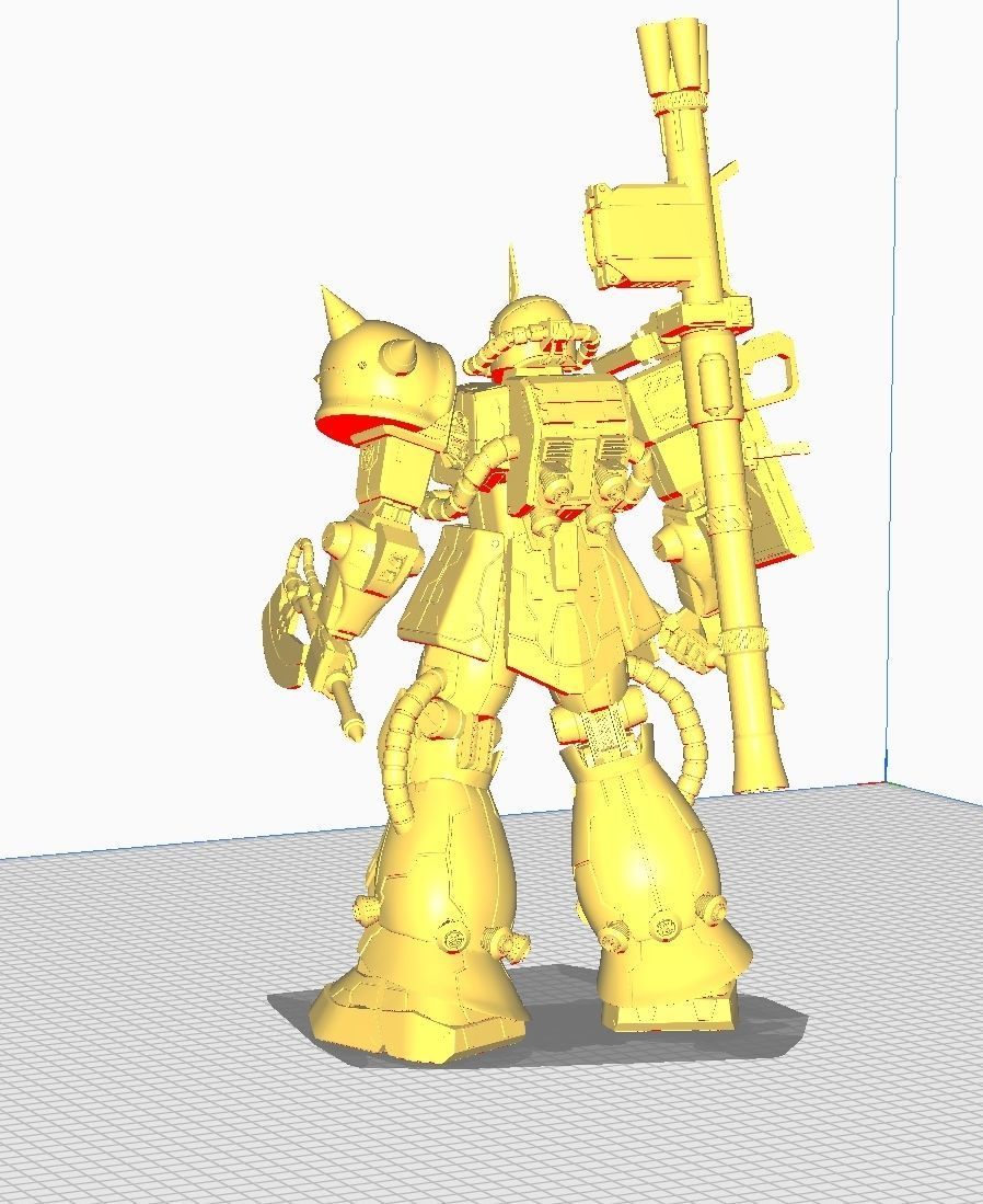 ZAKU 2 MS-06S 3D print model_27