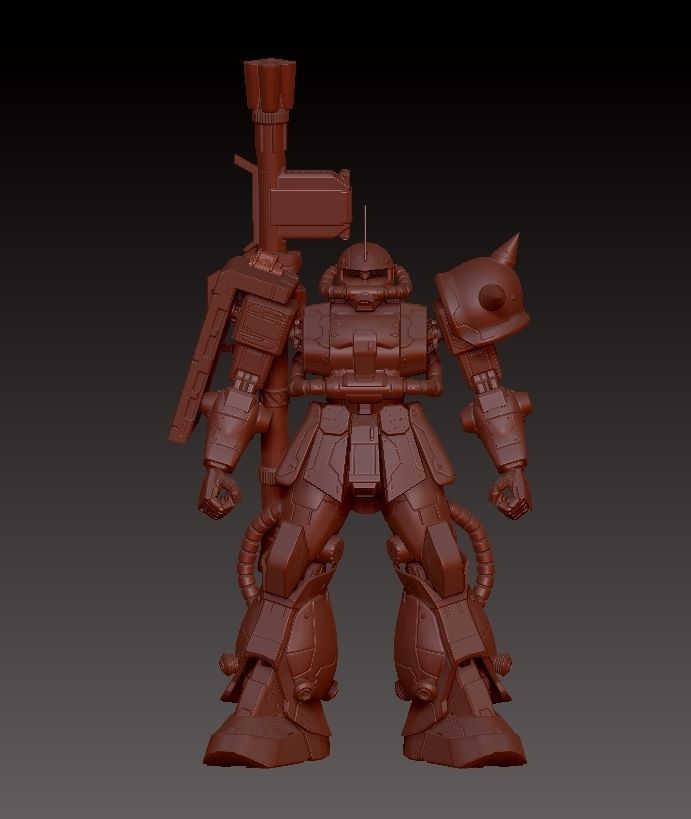 ZAKU 2 MS-06S 3D print model_20