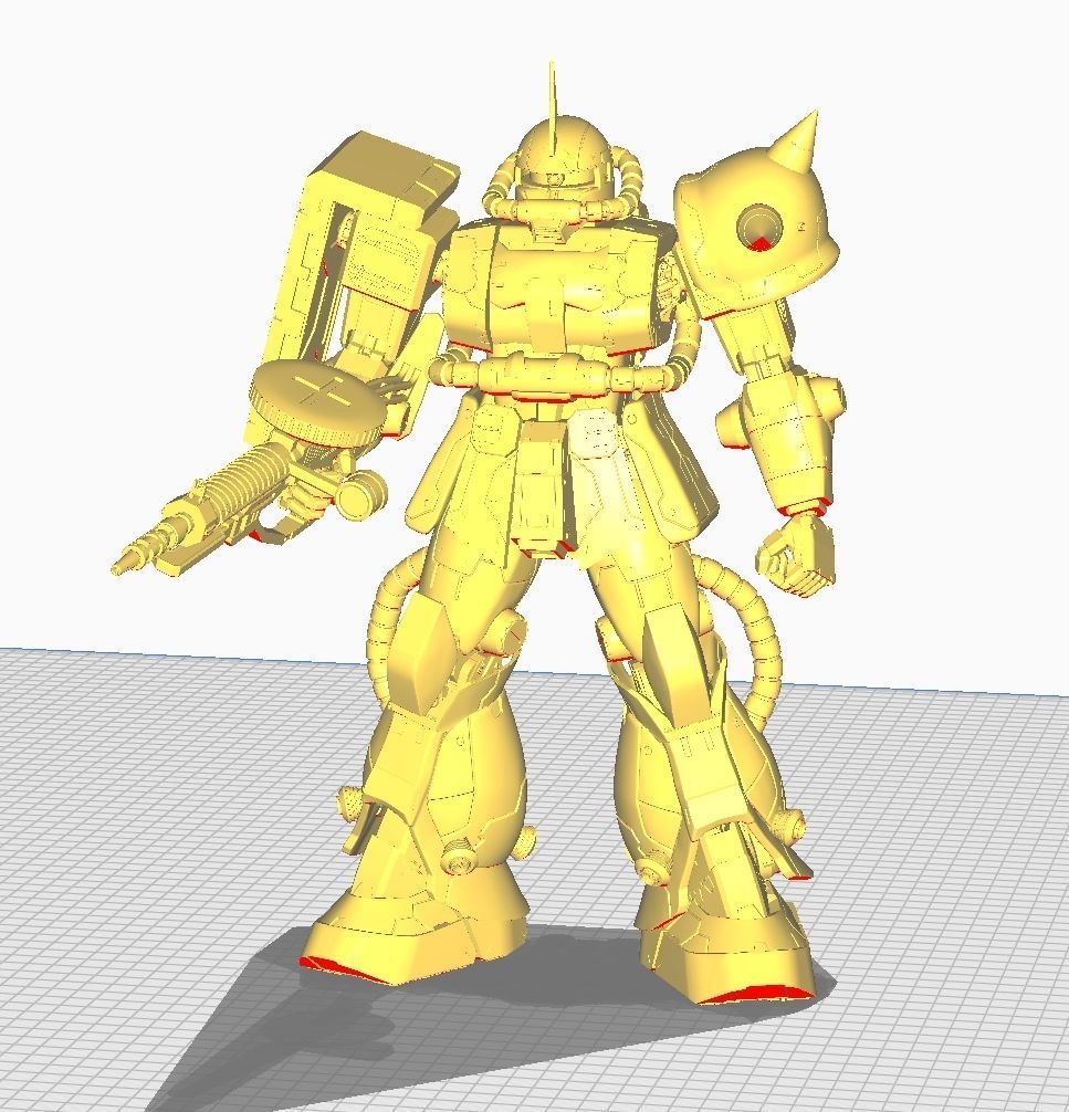 ZAKU 2 MS-06S 3D print model_24