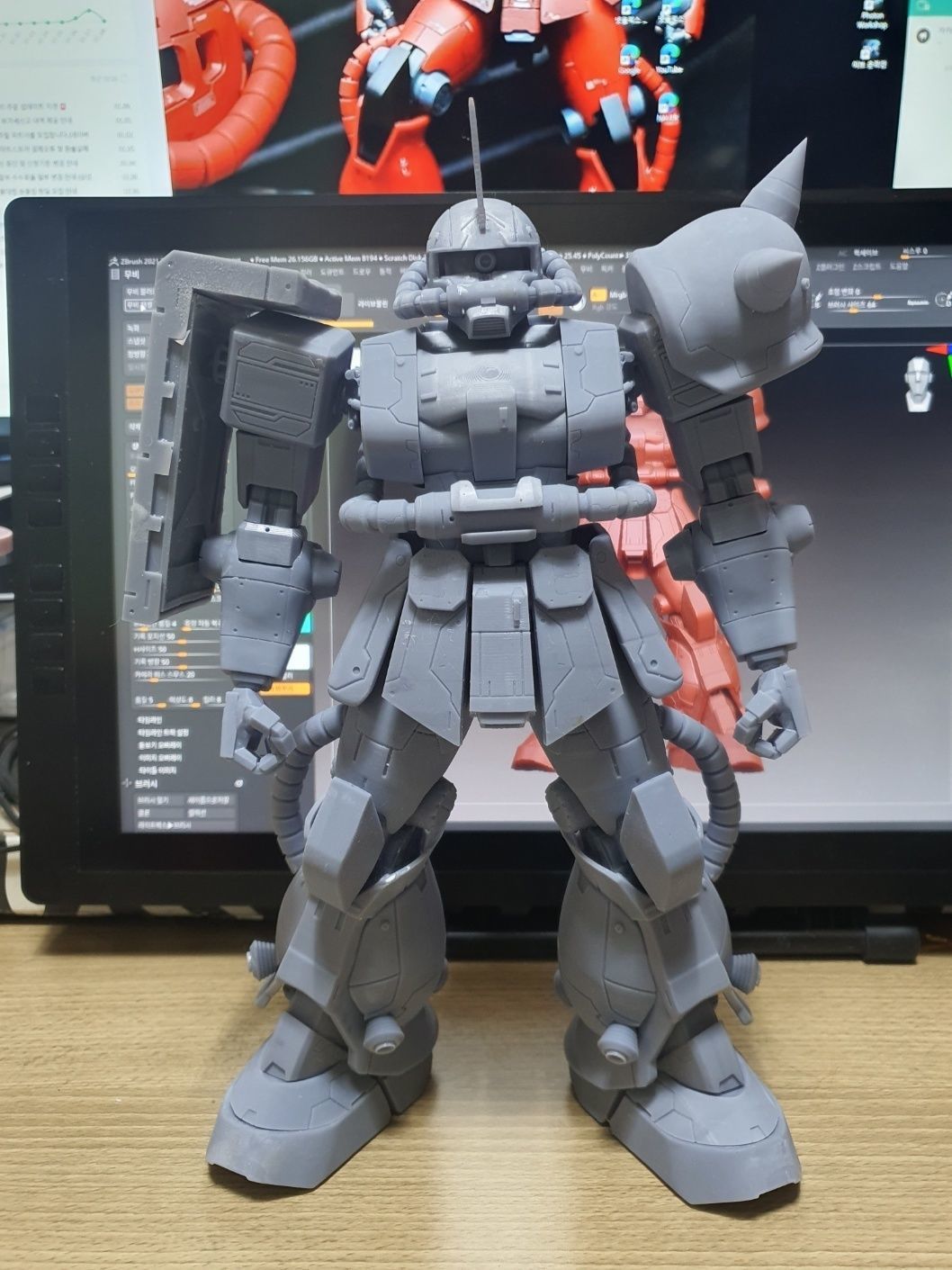 ZAKU 2 MS-06S 3D print model_3
