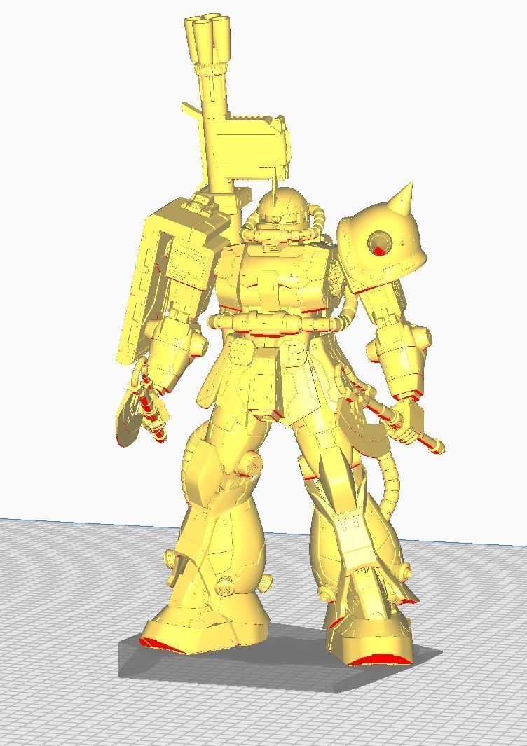 ZAKU 2 MS-06S 3D print model_26
