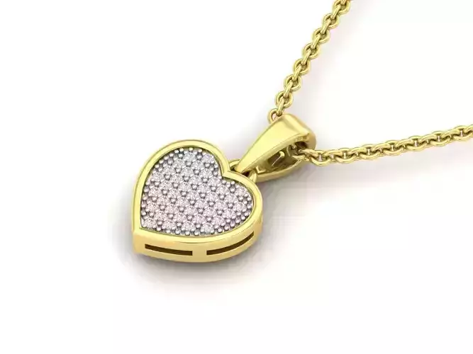 AV 321 Diamond Ladies Heart Pendant