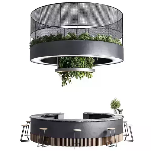 Reception Desk for Restaurant and Caffe set