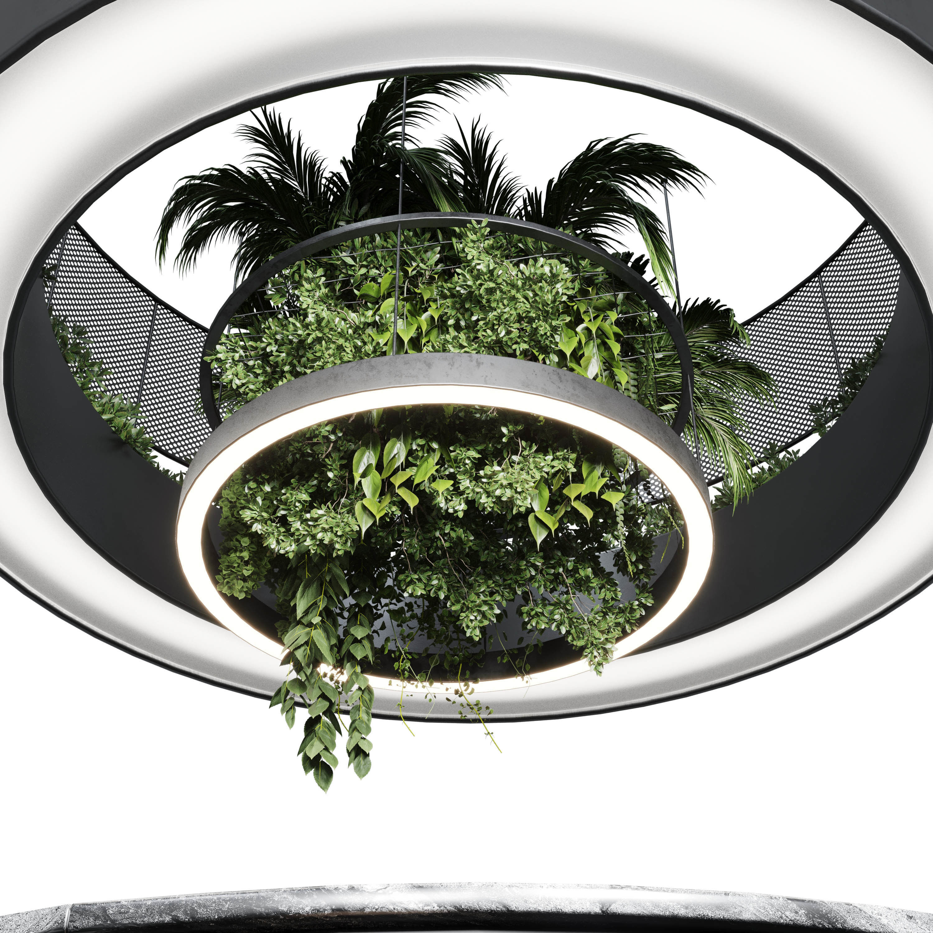 Reception Desk for Restaurant and Caffe set Low-poly 3D model_3