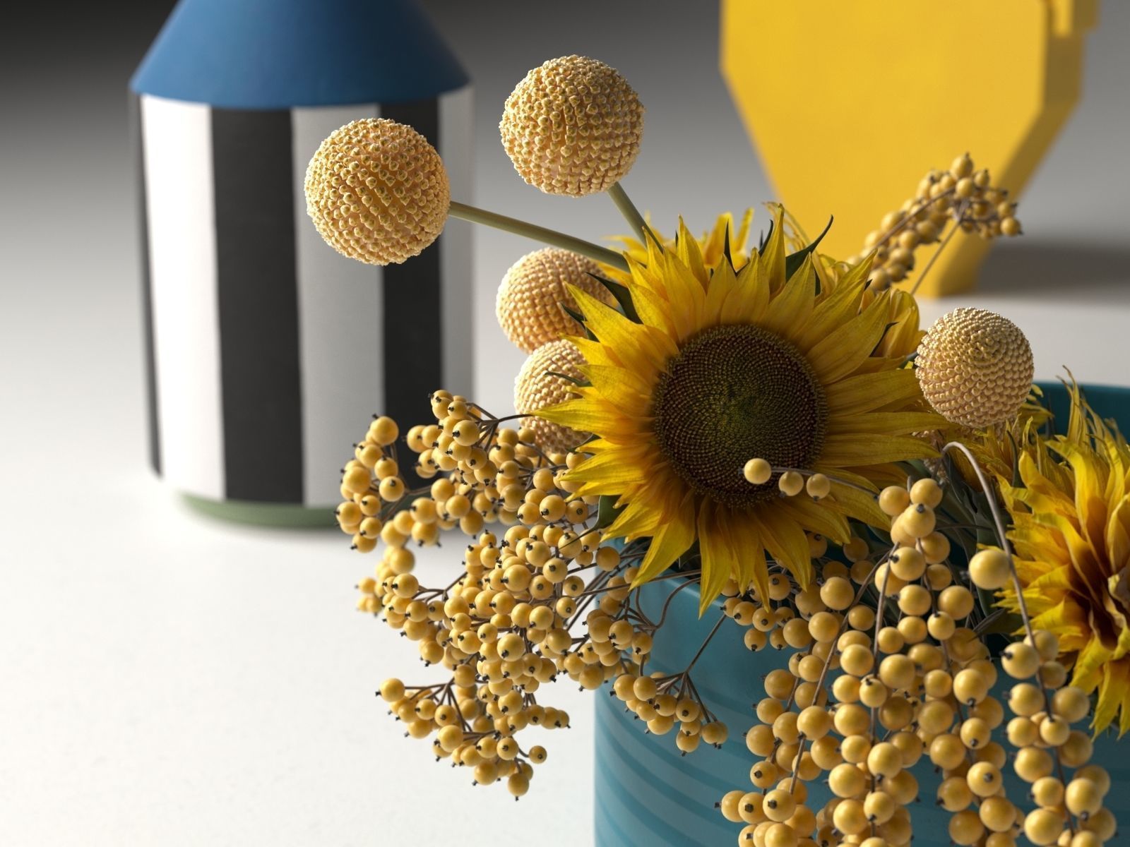 Vase Set 100 3D model_2