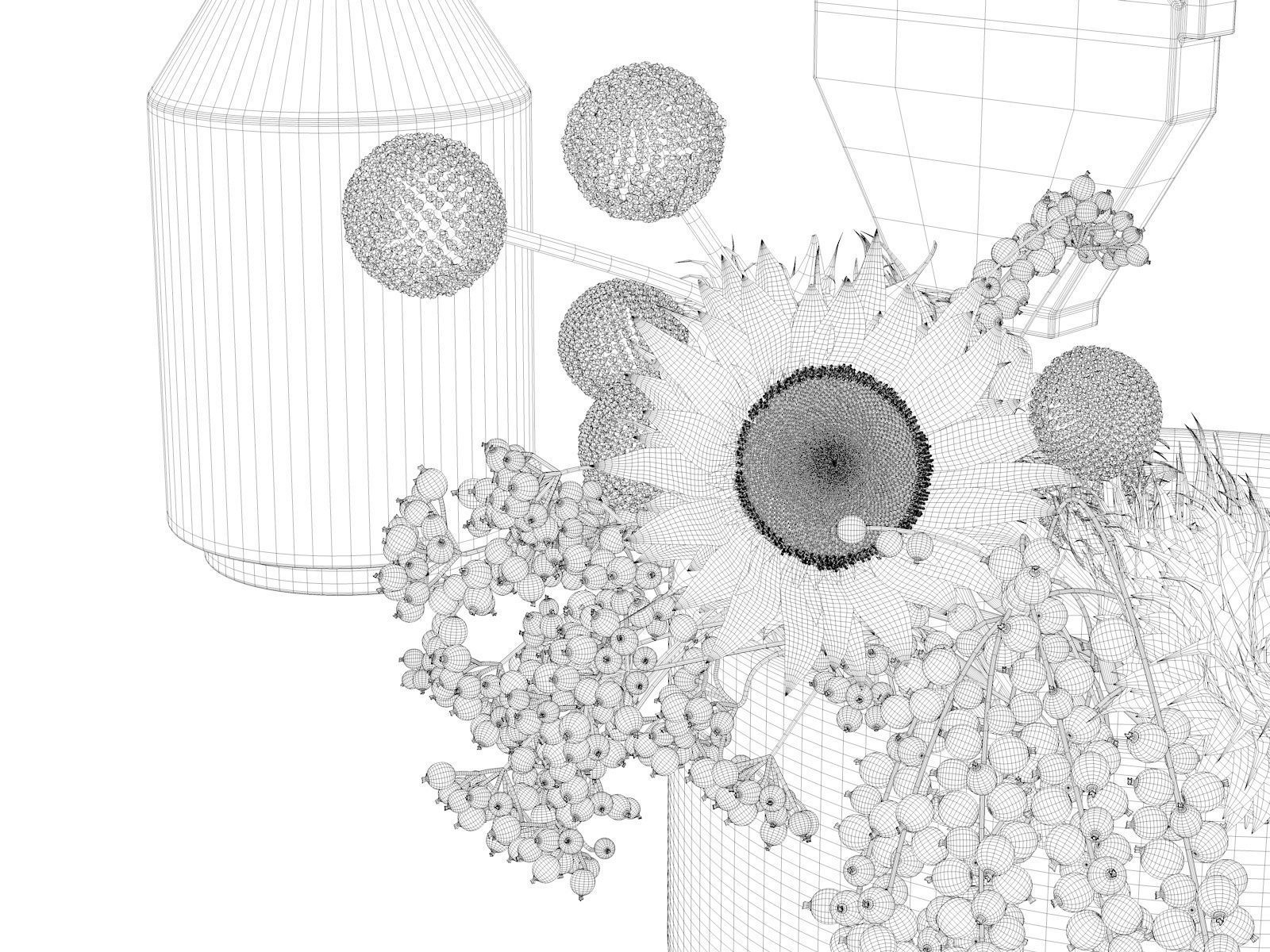 Vase Set 100 3D model_4