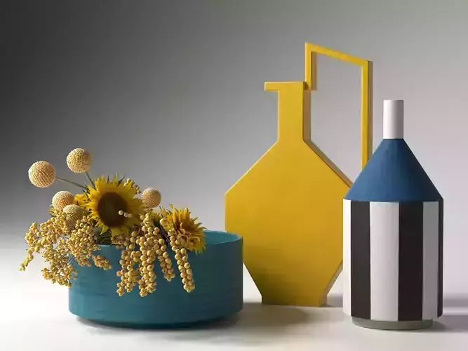 Vase Set 100 3D model