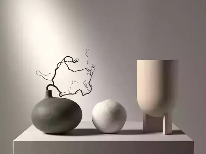 Vase Set 101 3D model