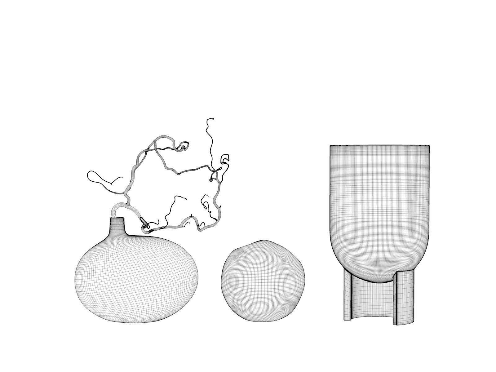 Vase Set 101 3D model_3