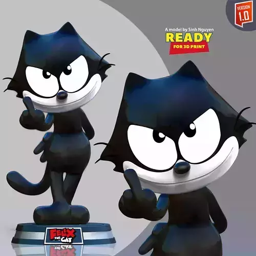 Felix the Cat 2 3D print model