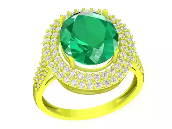 Korean Fashion diamond oval women ring 4487