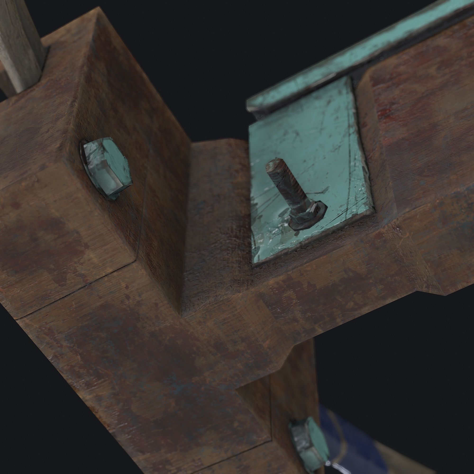 Weapon Crossbrow Gun Low-poly 3D model_5