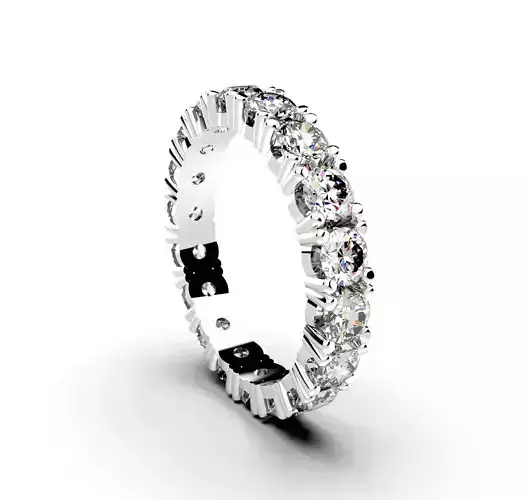 Eternity montatura - diamond eternity ring 3D print model