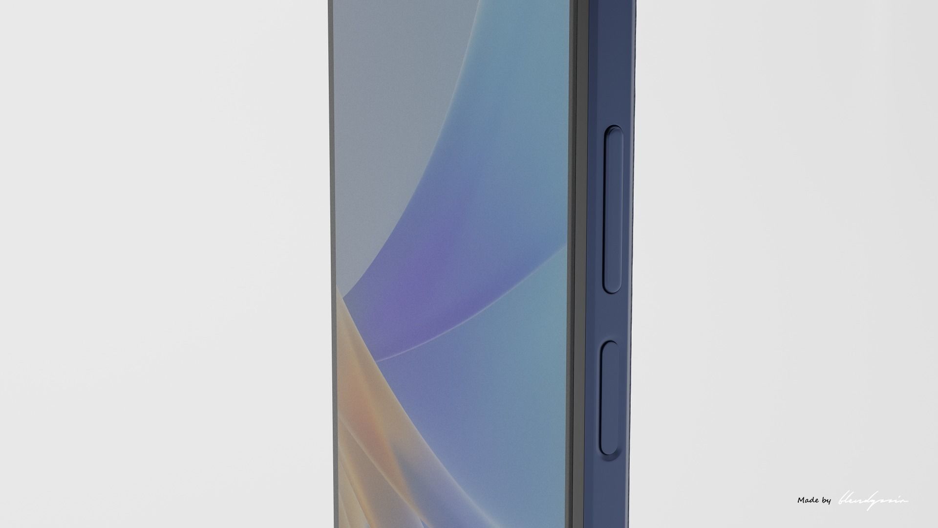 OPPO A17 3D model_4