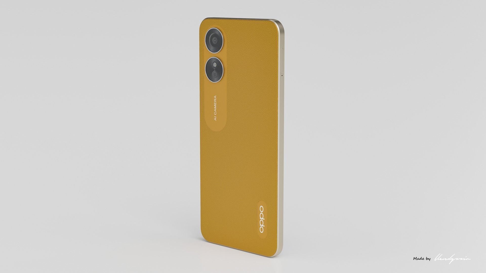 OPPO A17 3D model_11