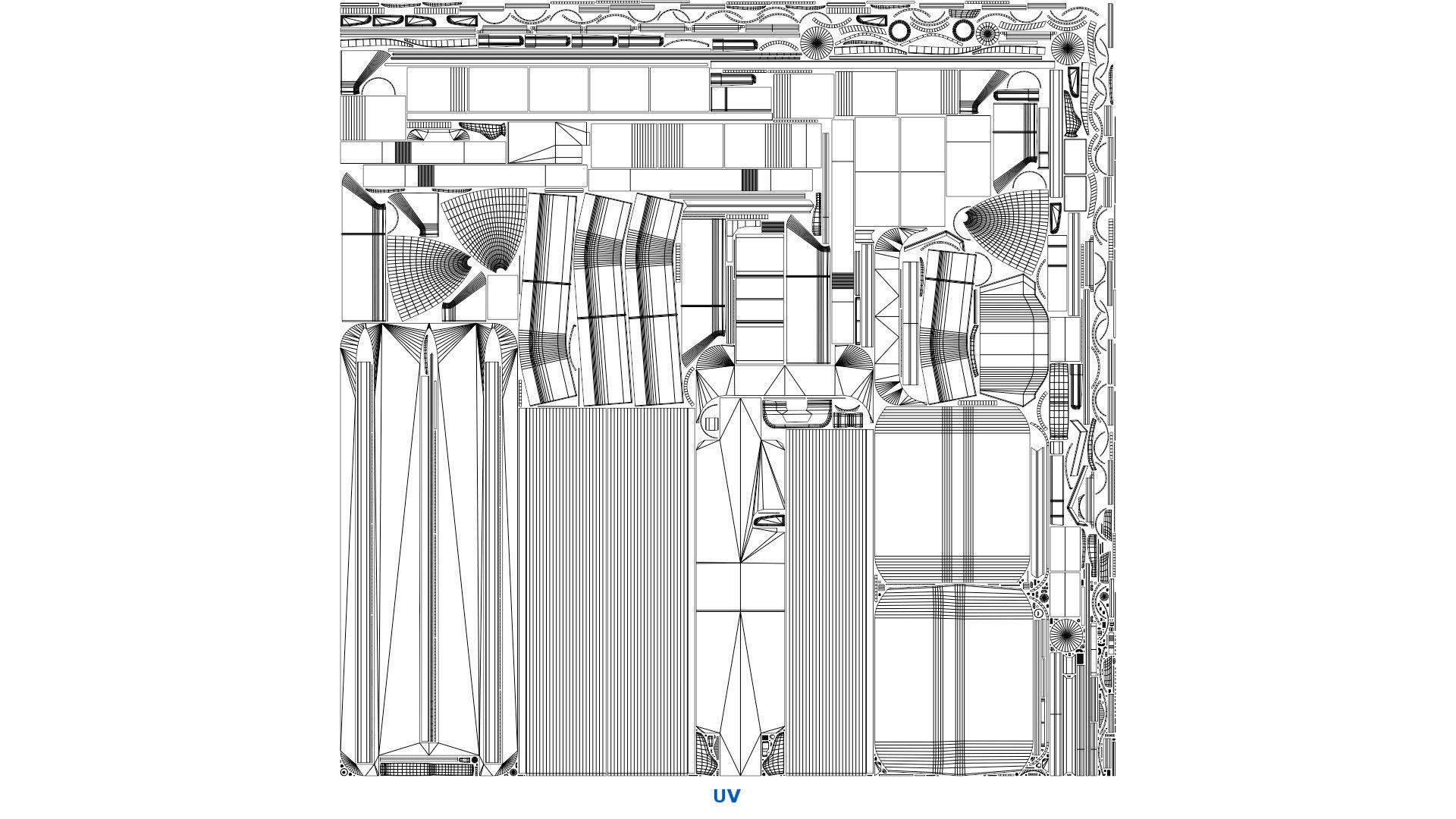 Pontoon Boat 1A Low-poly 3D model_15