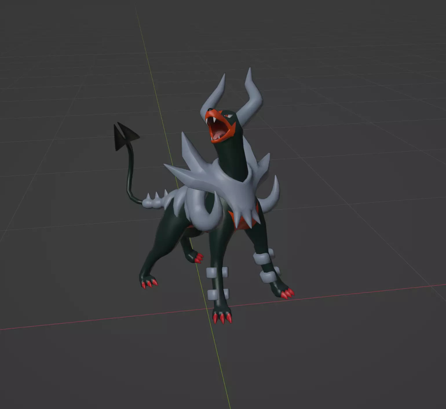 Mega Houndoom 3D print model 3D print model_0