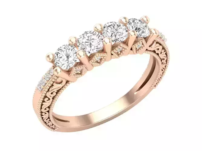 AV 334 Diamond Ladies Anniversary Wedding Stackable Band Ring
