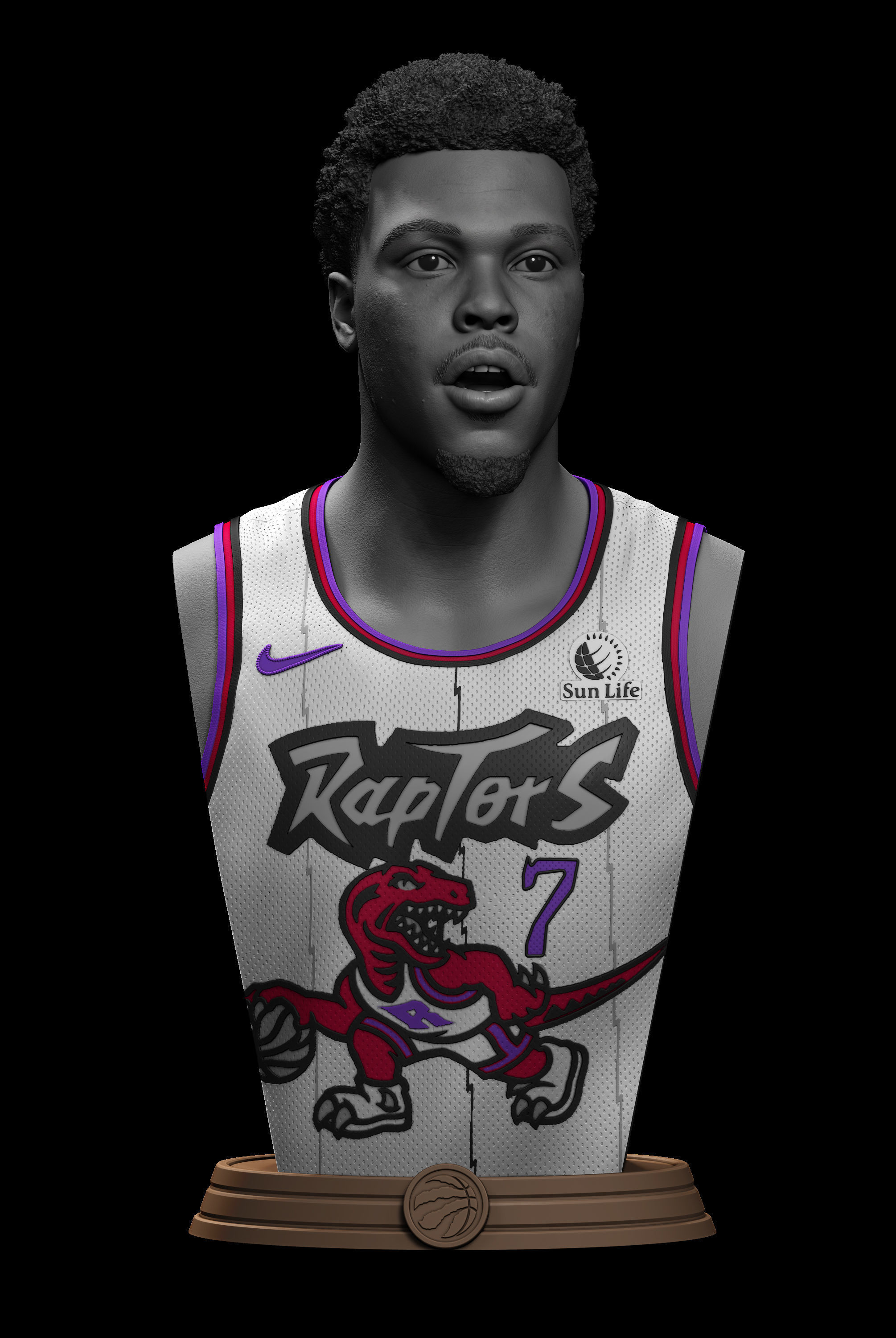 Kyle Lowry Bust 3D print model_1