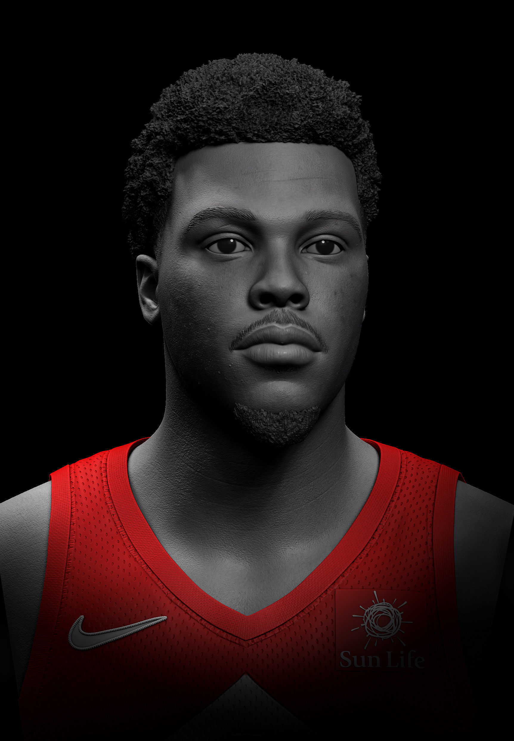 Kyle Lowry Bust 3D print model_2