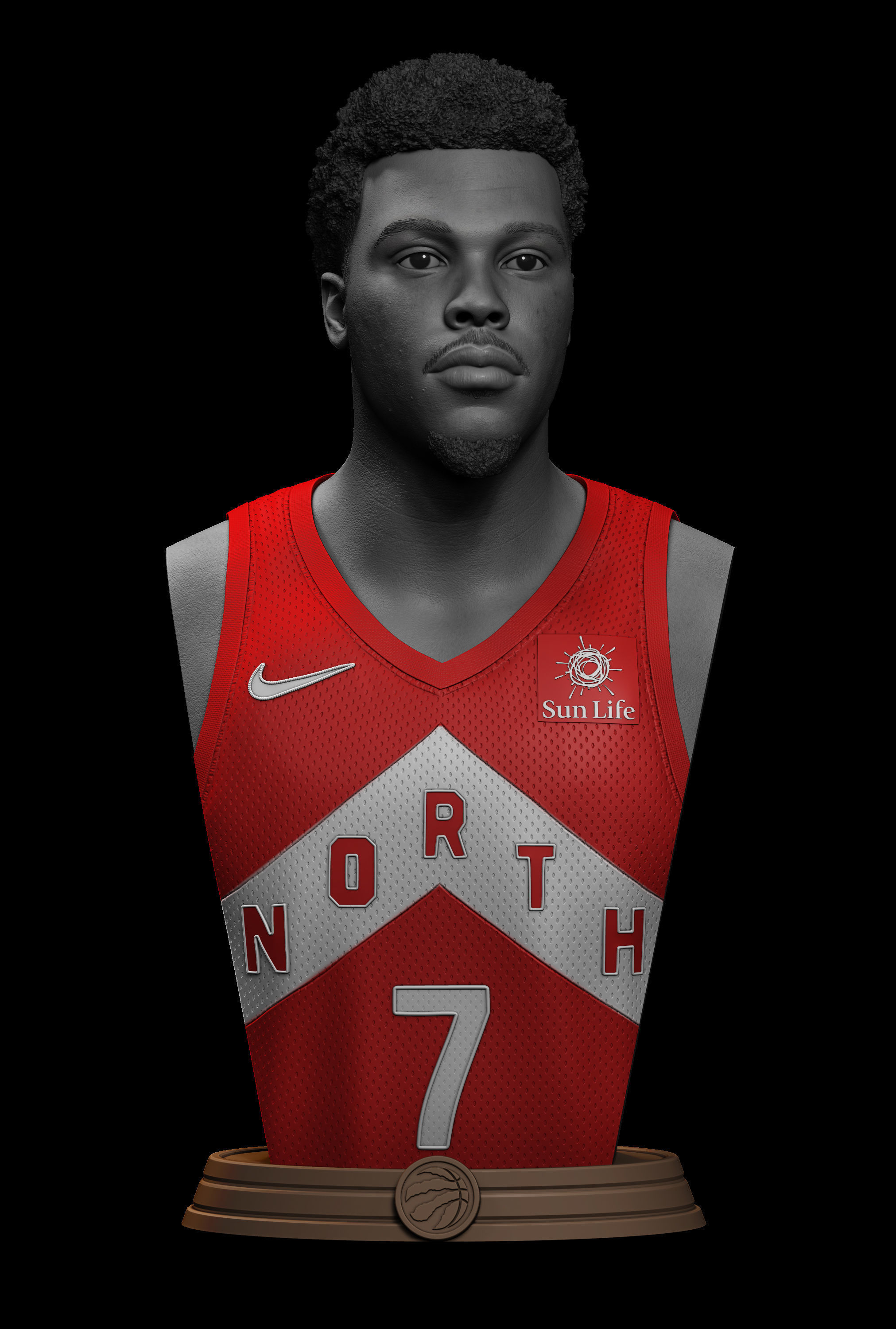 Kyle Lowry Bust 3D print model_3