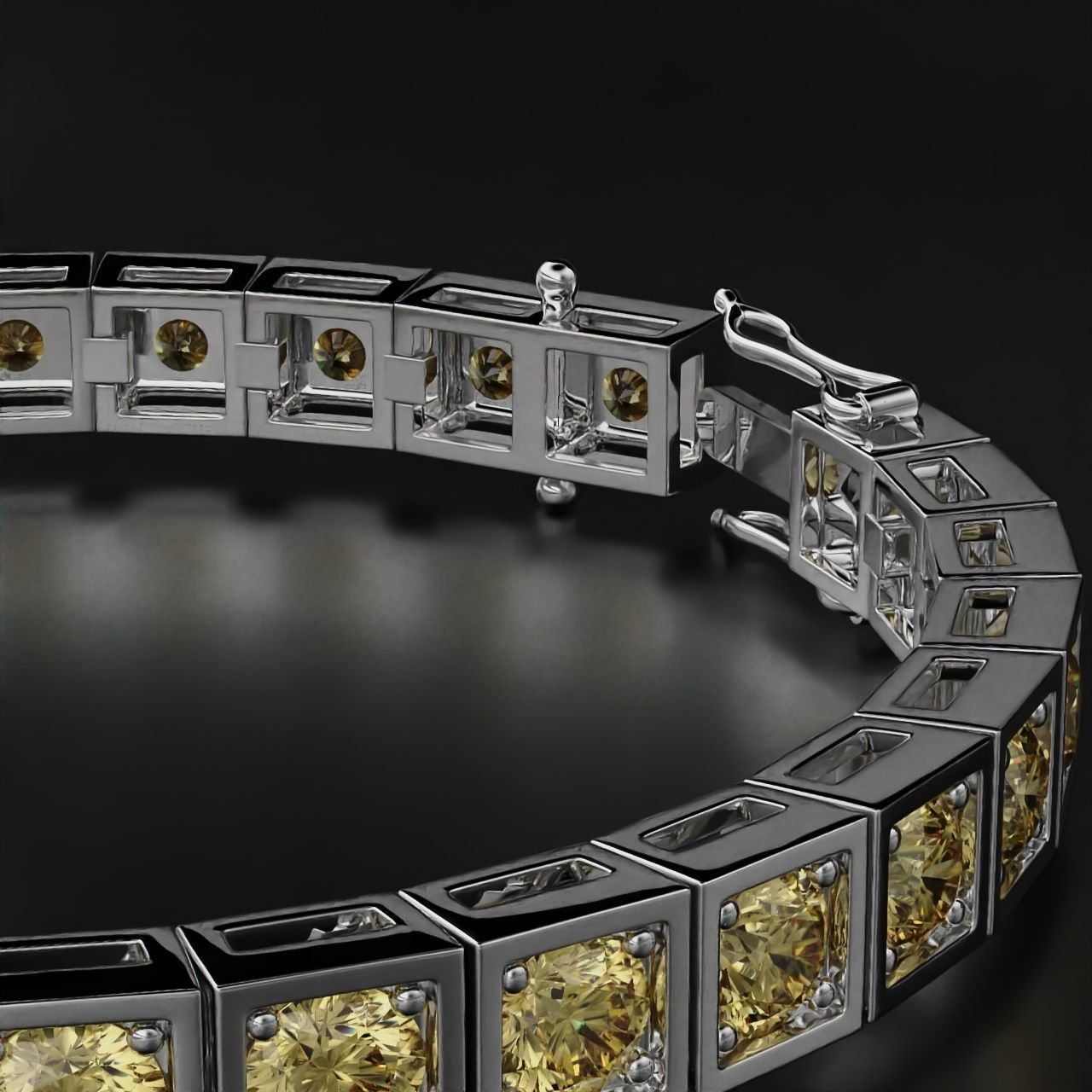 Tennis braclet round 5mm  3D print model_4