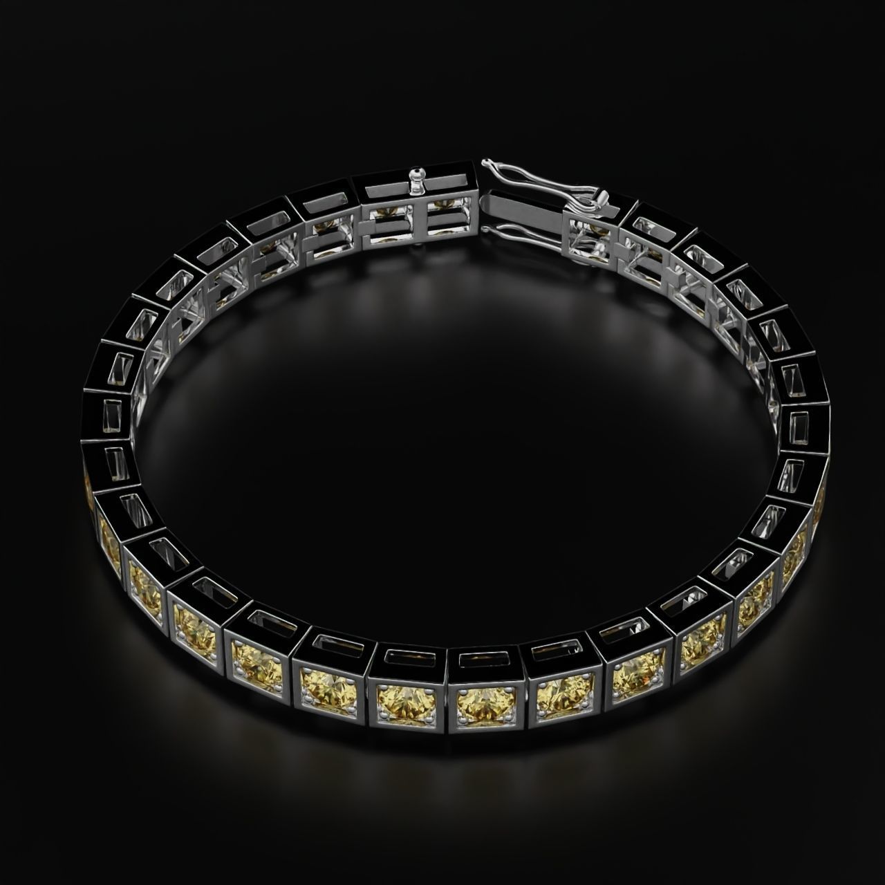 Tennis braclet round 5mm  3D print model_9