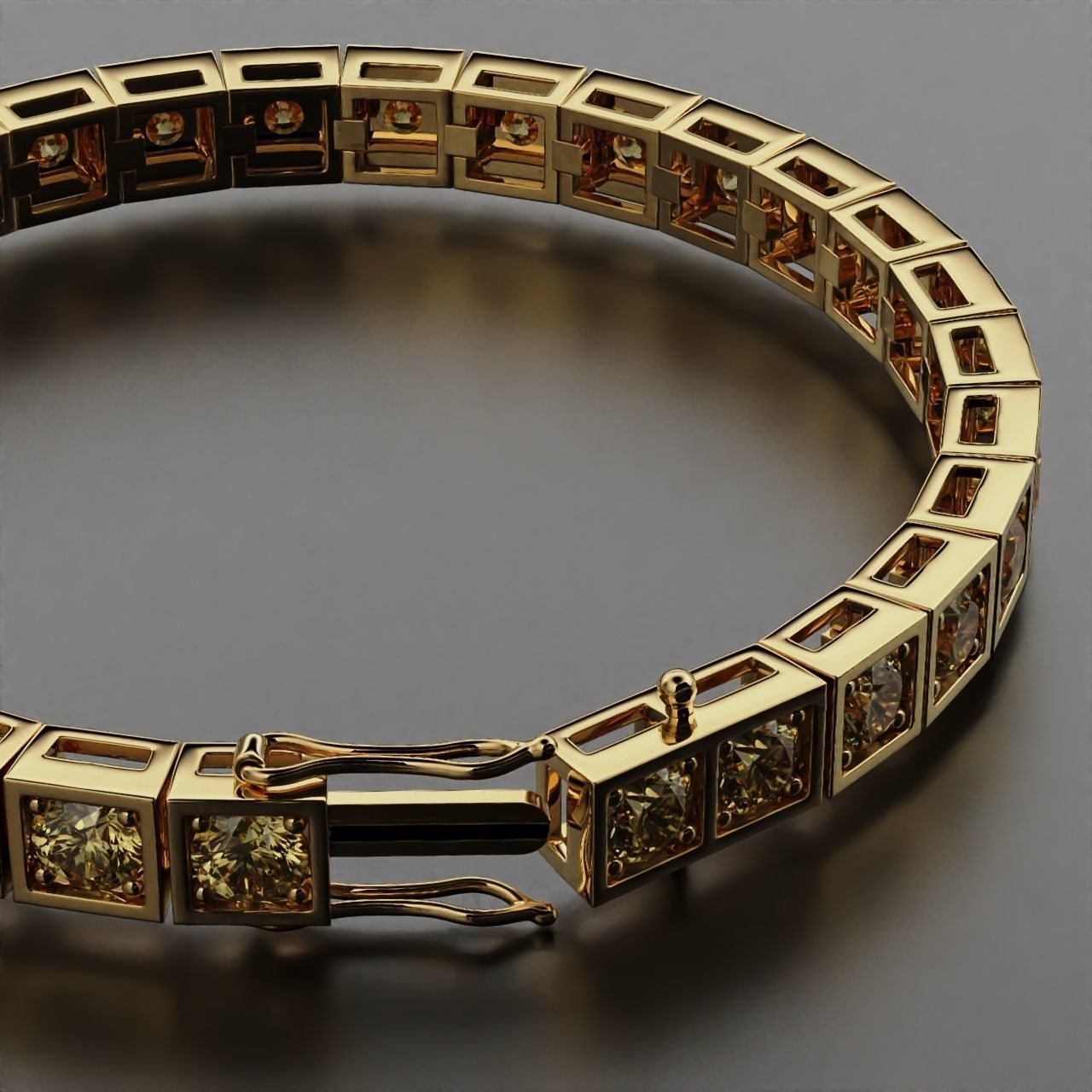 Tennis braclet round 5mm  3D print model_14