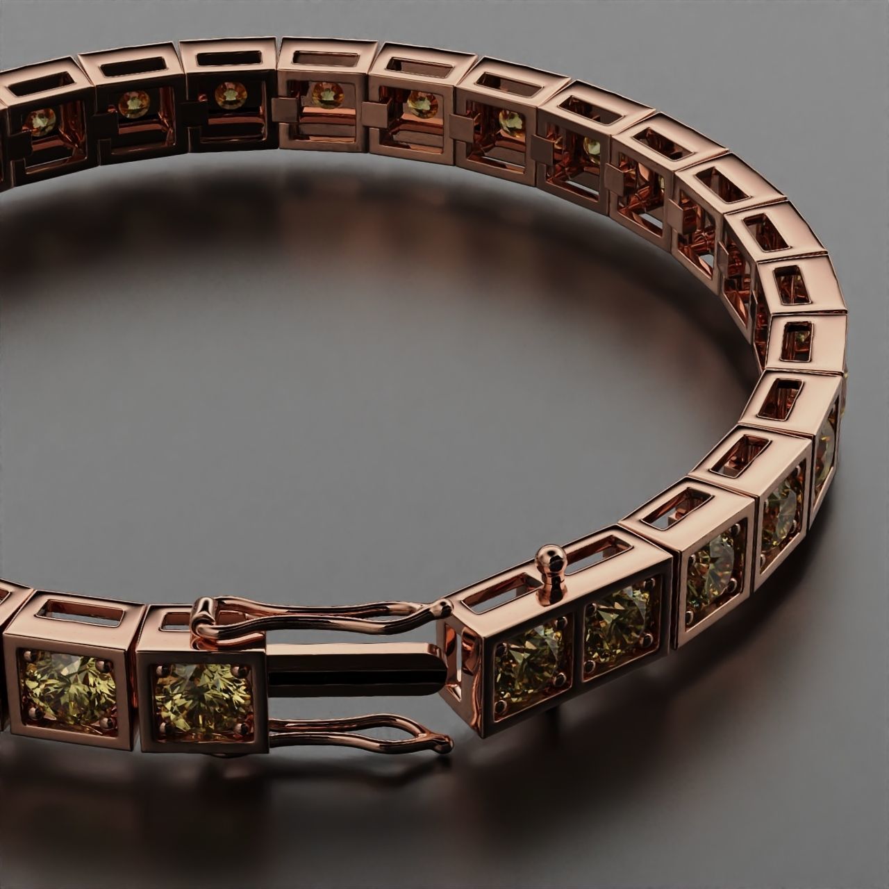 Tennis braclet round 5mm  3D print model_13