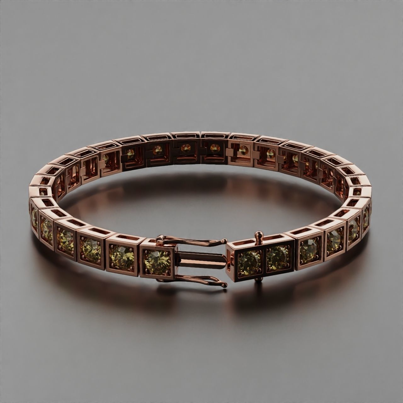 Tennis braclet round 5mm  3D print model_2