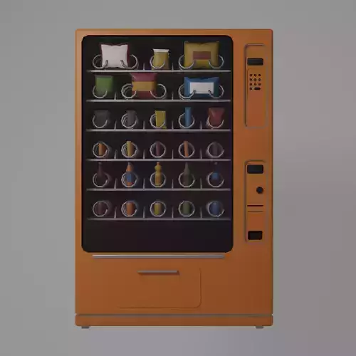 Snack machine Low-poly 3D model
