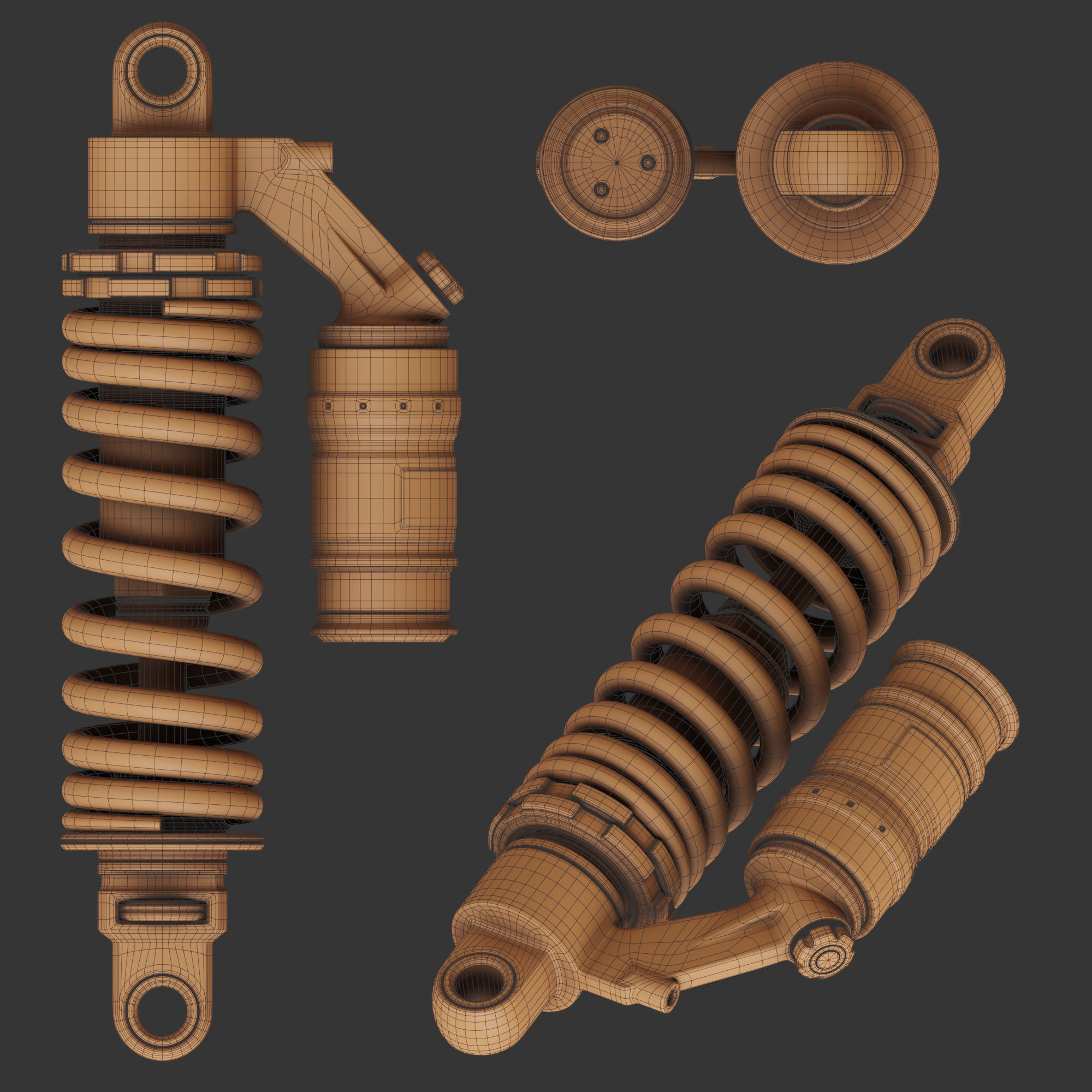 Shock Absorber  3D model_10