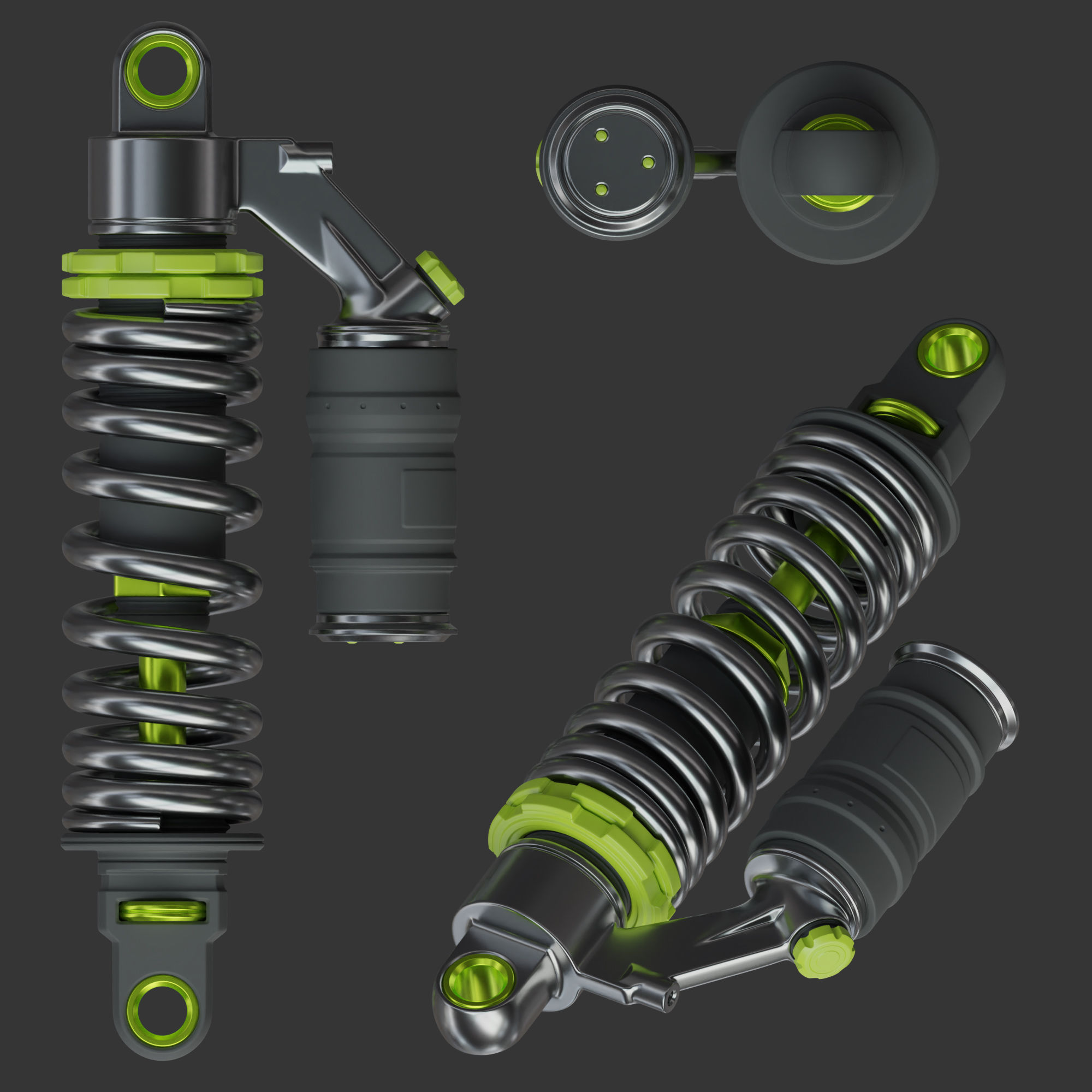 Shock Absorber  3D model_5