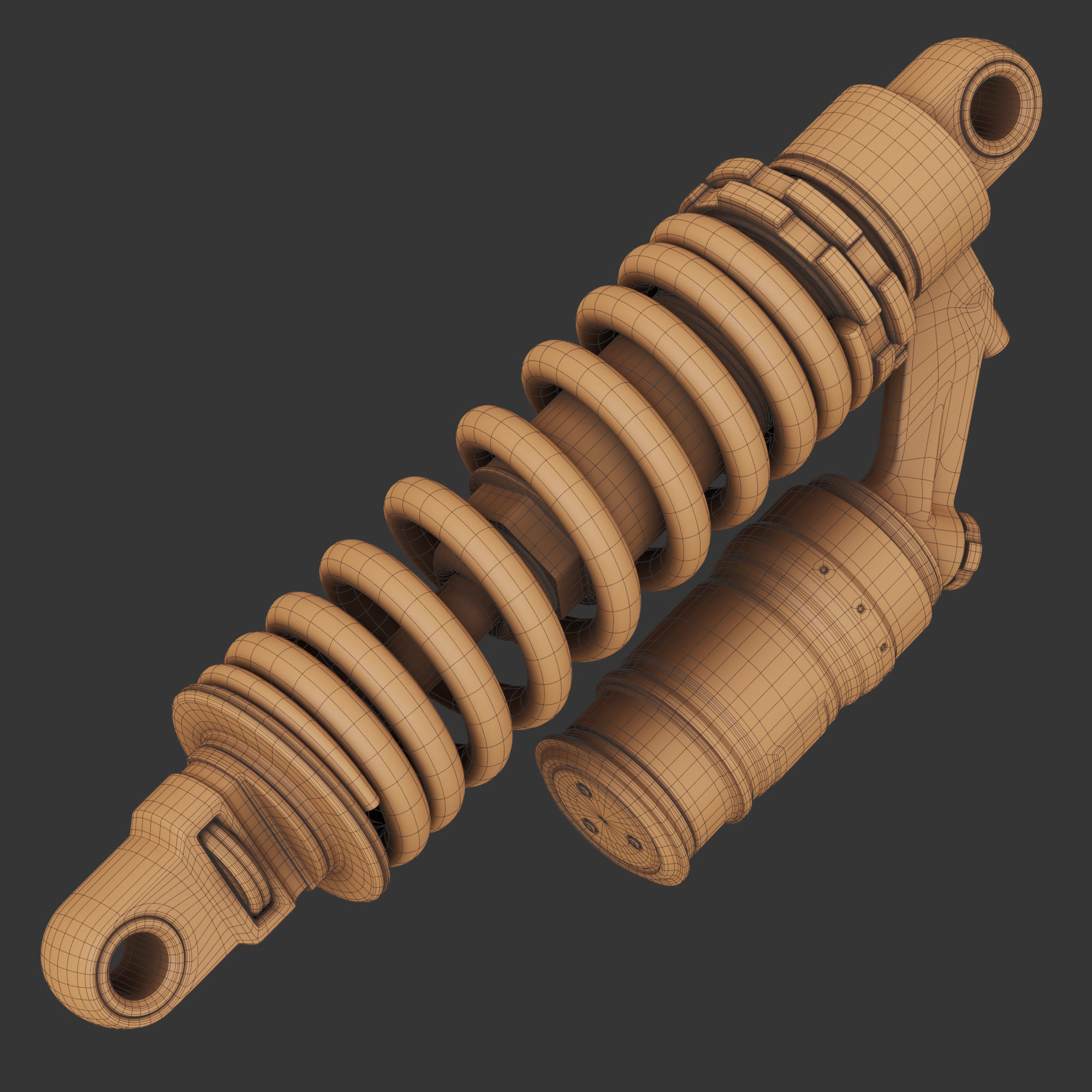 Shock Absorber  3D model_8