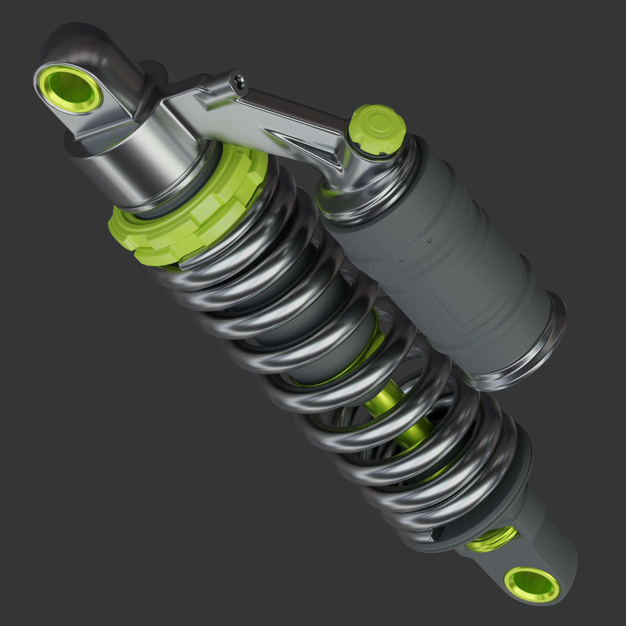 Shock Absorber  3D model_4