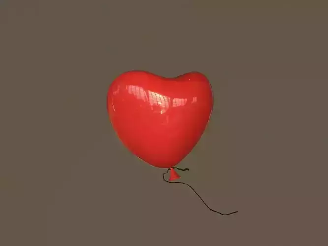 Red Heart Balloon 