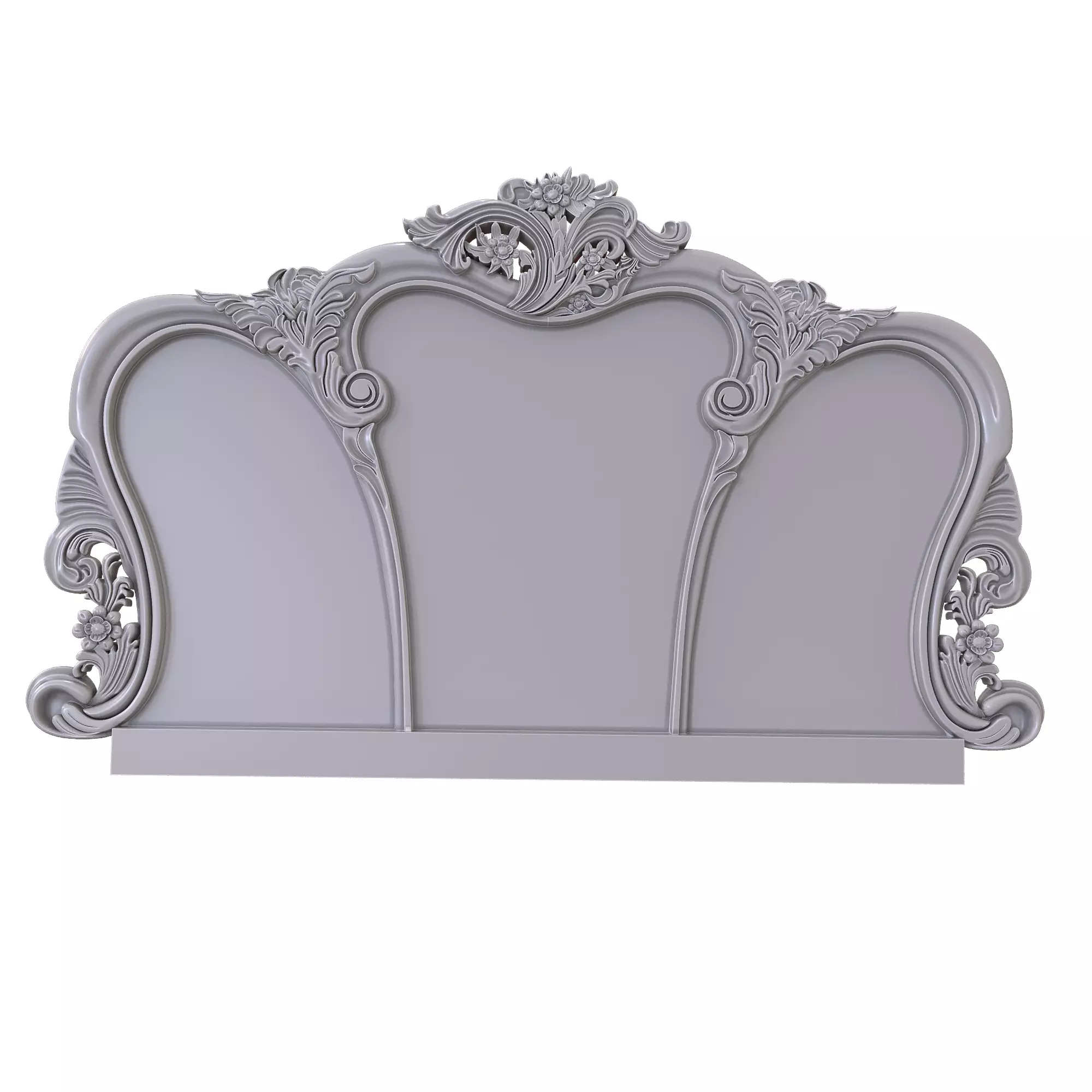 Headboard ornate 3D print model