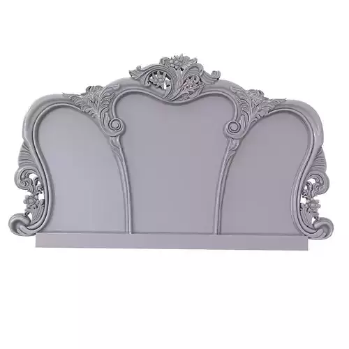 Headboard ornate 3D print model