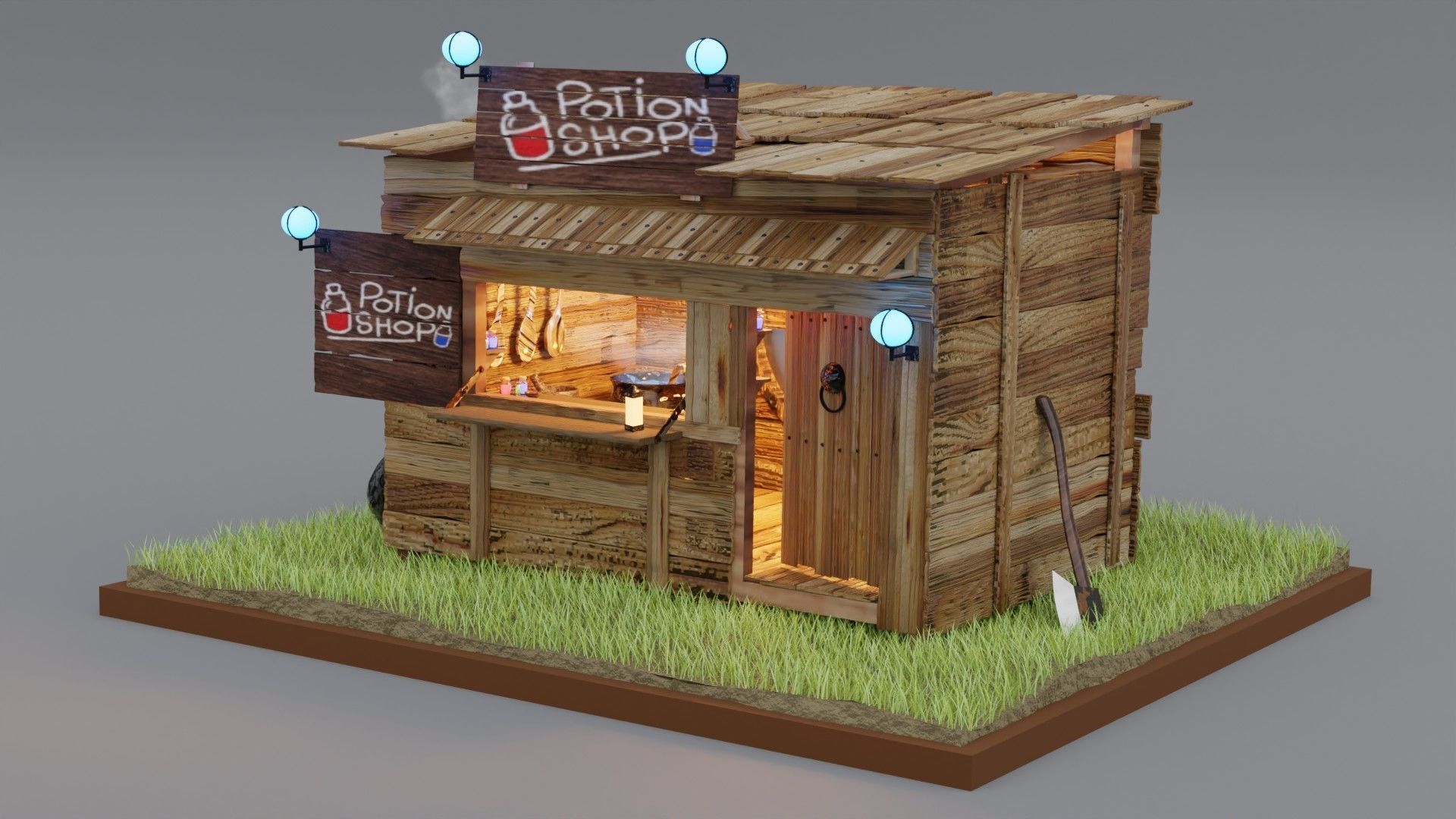 Potion Shop  3D model_1