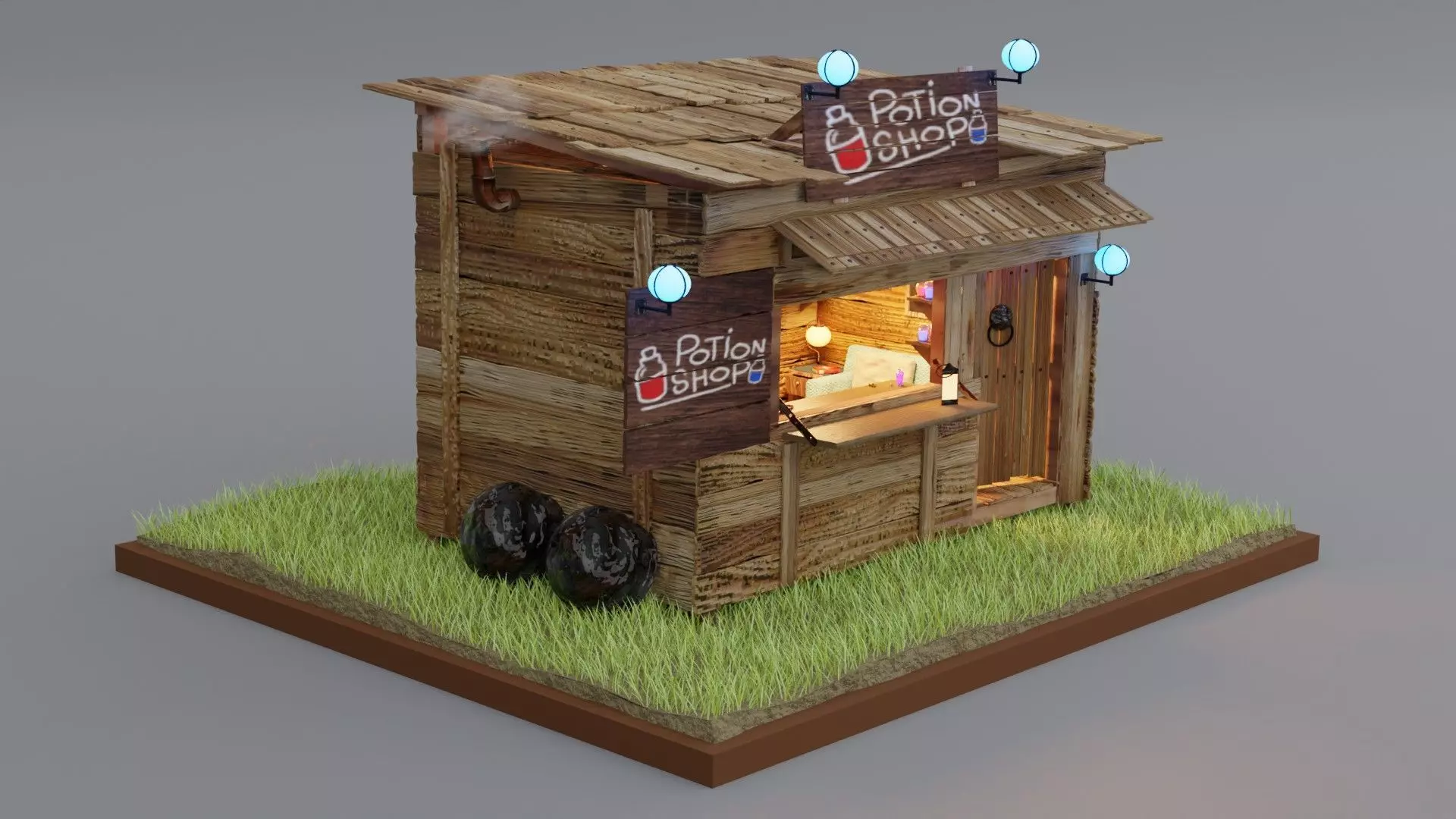 Potion Shop  3D model_0