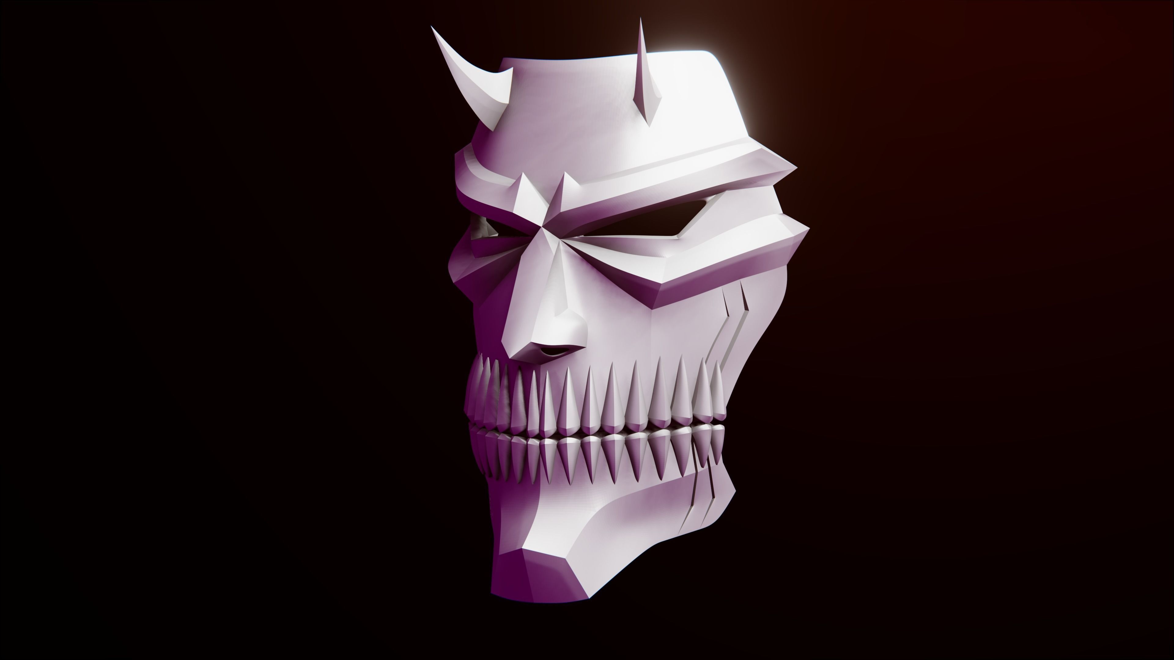 AIKAWA LOVE HOLLOW MASK V2 3D print model_1