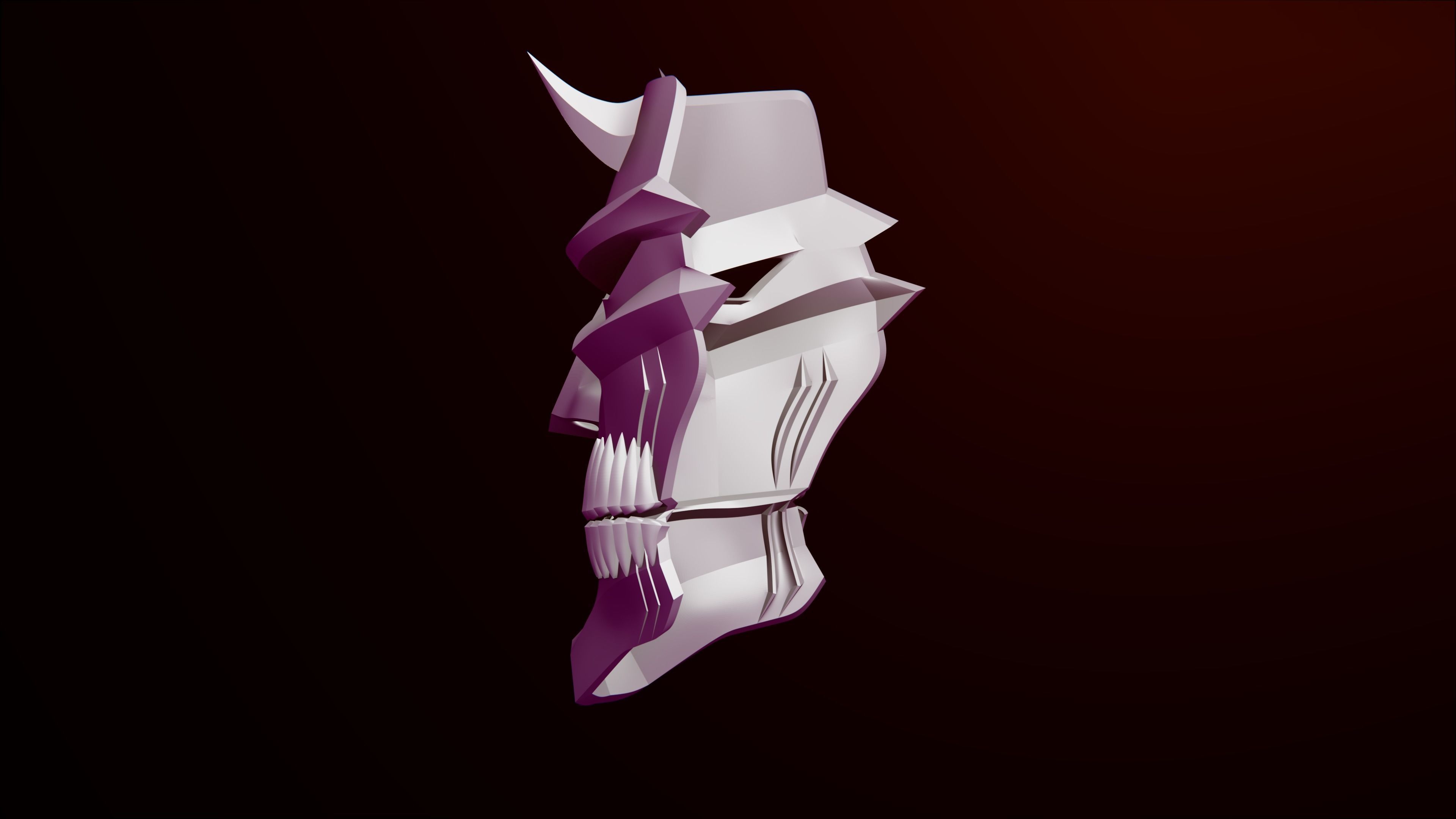 AIKAWA LOVE HOLLOW MASK V2 3D print model_2