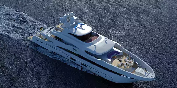 Yacht model MySky 3D model