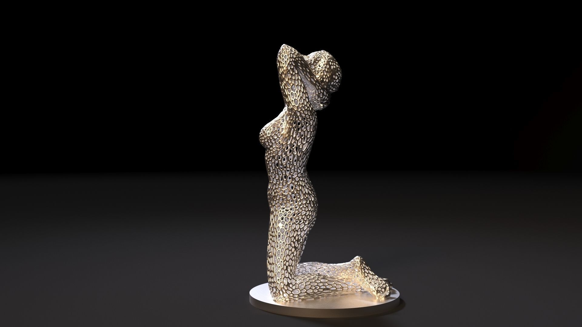 Woman Torso  3D print model_2