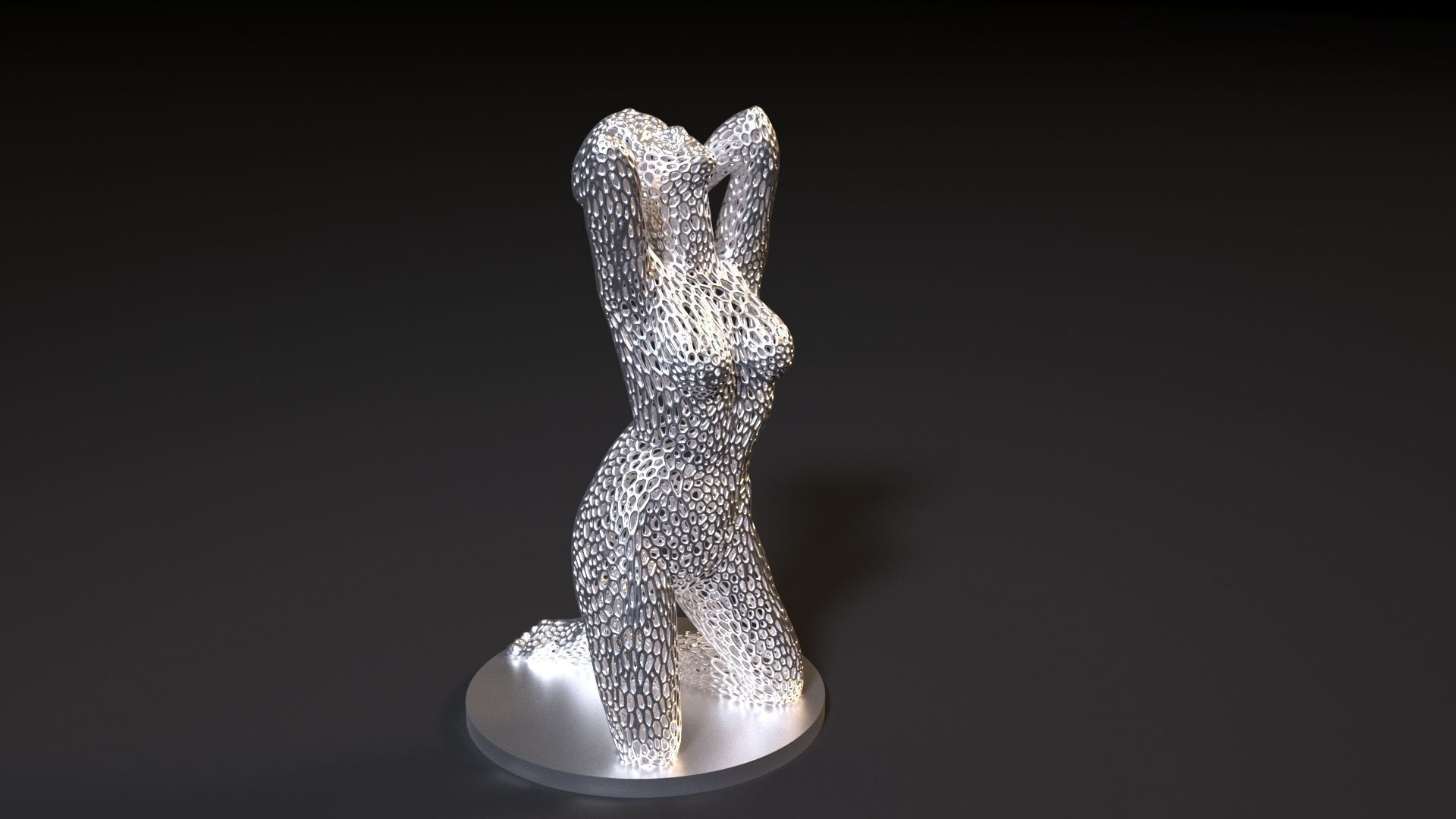 Woman Torso  3D print model_7