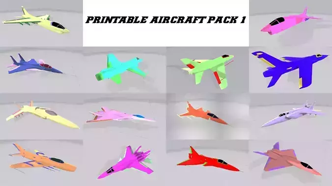 Aircraft Pack 1 3D print model