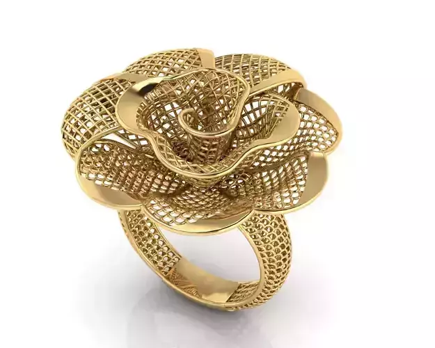 Flower Jaali Ring