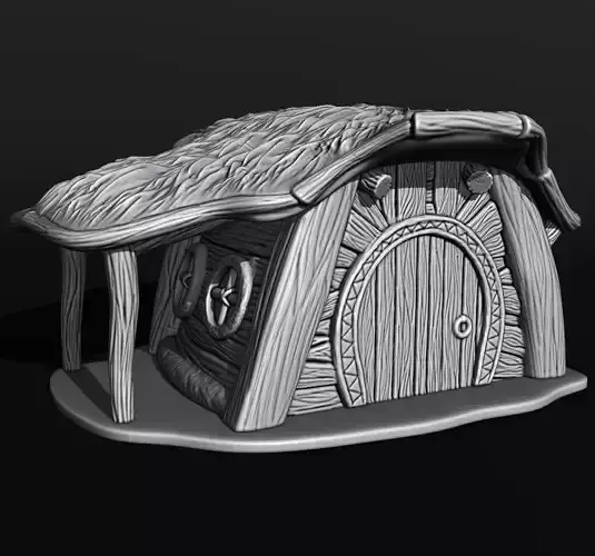 medieval house 3D print model