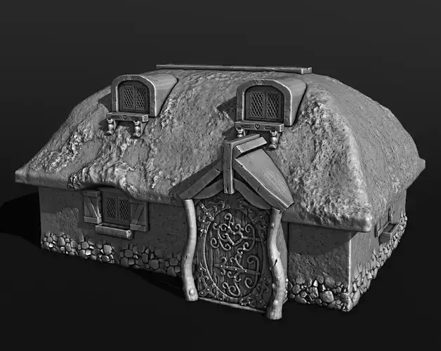 medieval house 3D print model